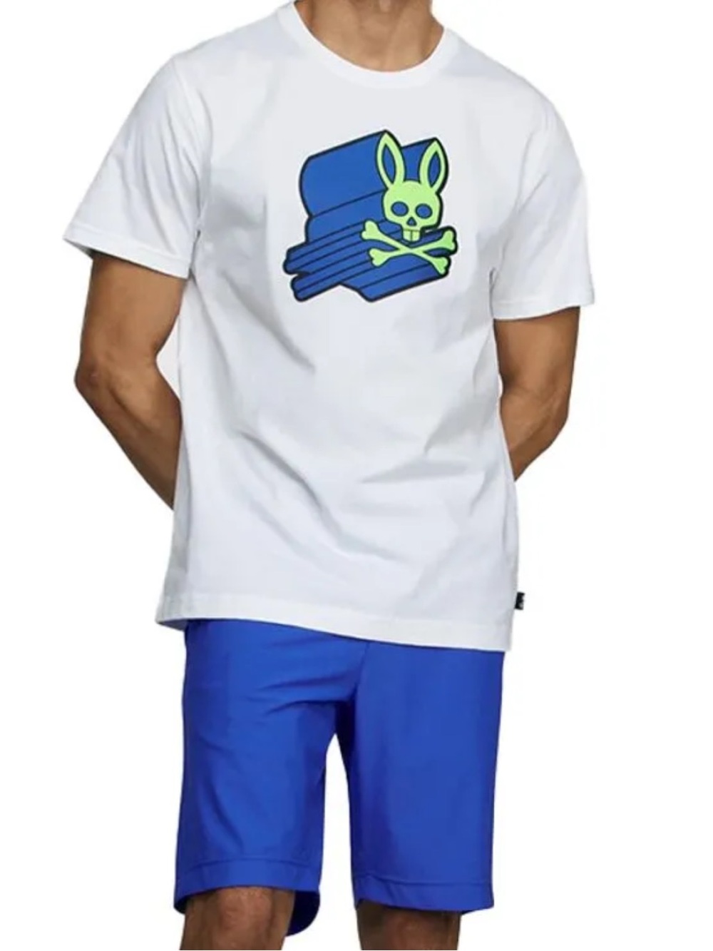 Psycho Bunny Asher Logo T-Shirt White